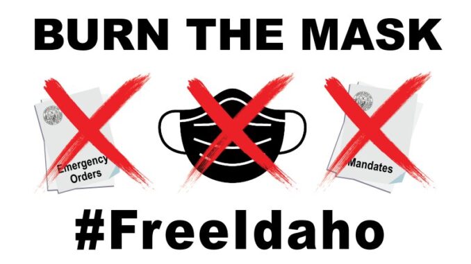Mask Burn Rally #FreeIdaho